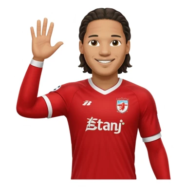 Football player Virgil van dijk empji sticker