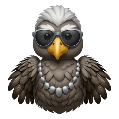 vulture wearing sunglasses sticker