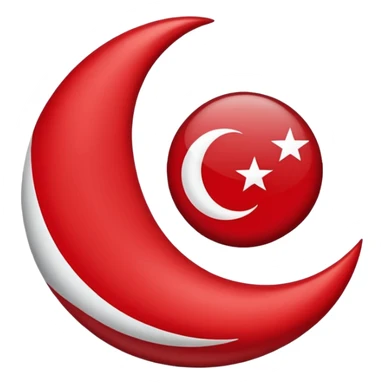 🇹🇷Let it be like this flag, but let the red areas be blue and the white areas remain white. sticker