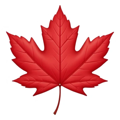 feuille d'érable, style Kawaii sticker