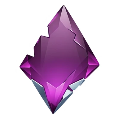 dark magenta broken glass shard sticker