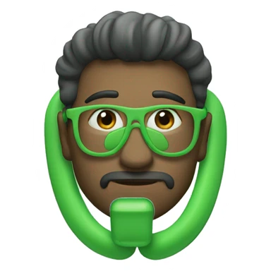 Green AirPod maxes sticker