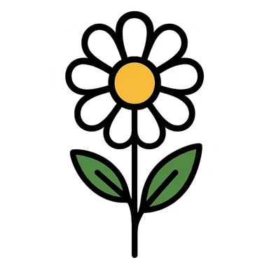 daisy flower plant sticker
