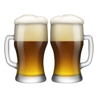 clink glasses of beer  sticker