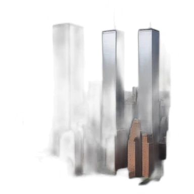 Twin towers in New York City sticker