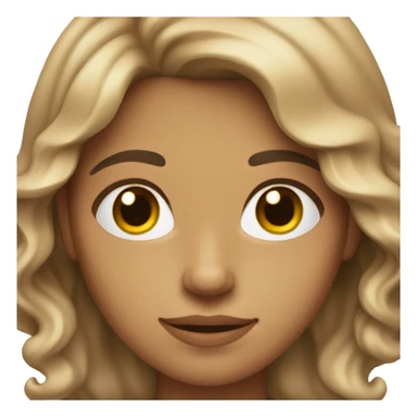 White hispanic with short light brown wavy hair with nice facial features  sticker