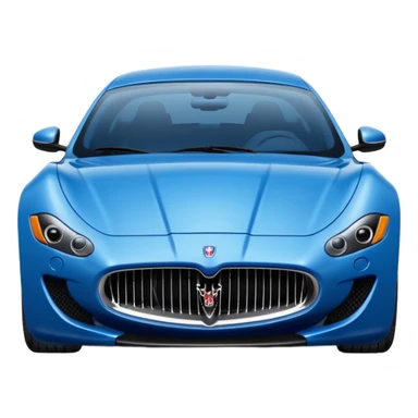 Blue Maserati sticker