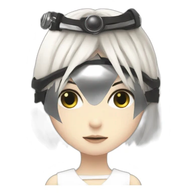 2b nier with her eye band sticker