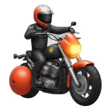 Bombe Motard sticker