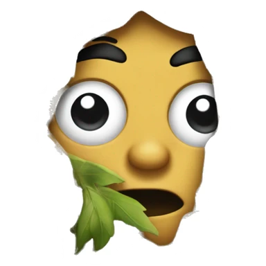 man hiding behind a tree sticker