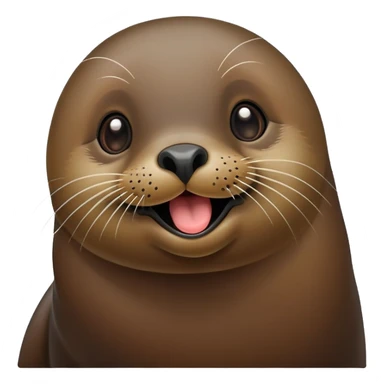 cute fur seal sticking out its tongue sticker