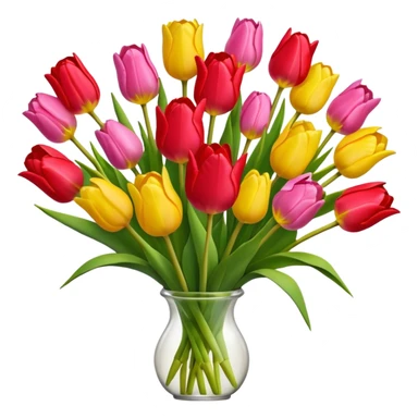 Buque de tulipas sticker