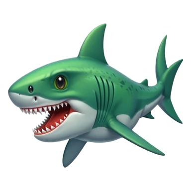 Dinosuar combined with a shark sticker