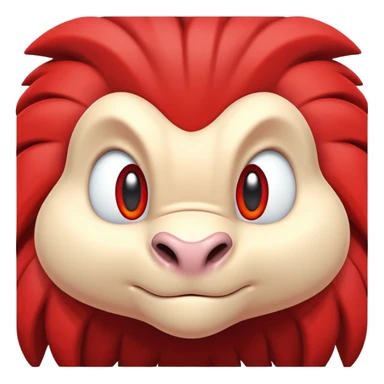 Knuckles the Echidna face from Sonic the Hedgehog sticker