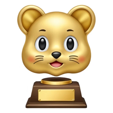 An award that says “the cutest “ sticker