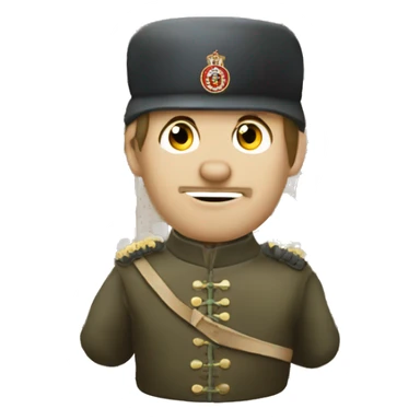 Crimean War soldier keeping abacus sticker