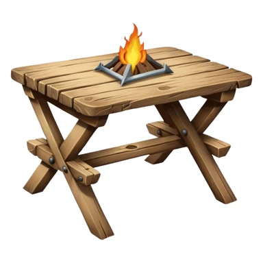 ancient Camping Table sticker