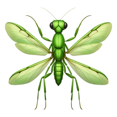 mantide religiosa visione semi laterale semi  frontale sticker