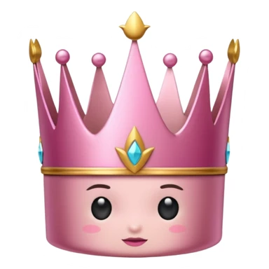 Crown little pink sticker