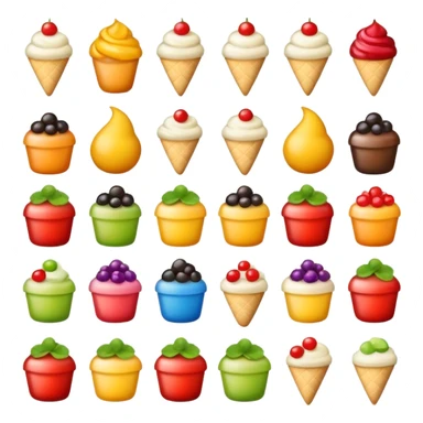 colorful toppings sticker