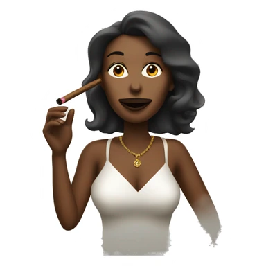 Woman smoking a cigar  sticker