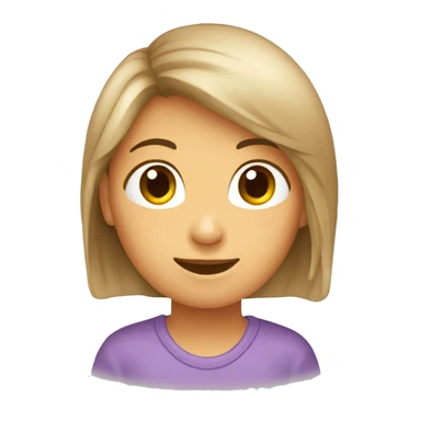 generame un emogi de una chica haciendo un alto con la palma de su mano sticker