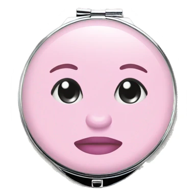 Pink compact mirror  sticker