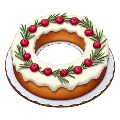 scandinavian wreath cake  sticker