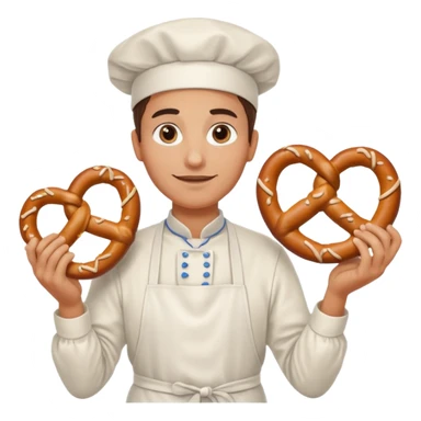 pretzel seller sticker