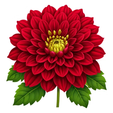 Red dahlias sticker