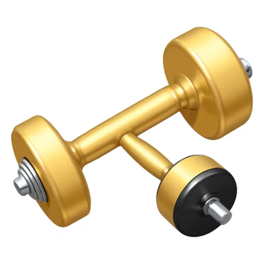 whistle next to a dumbbell sticker
