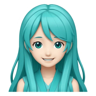 Hatsune Miku smile sticker