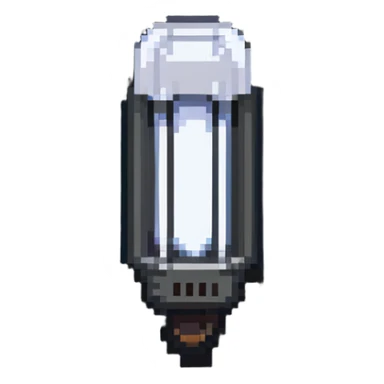 fluorescent tube lamp glowing sticker