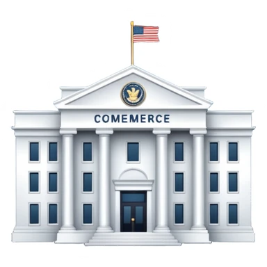 News graphic of department of commerce sticker