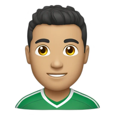 Ronaldo avec t-shirt de l'Algérie sticker