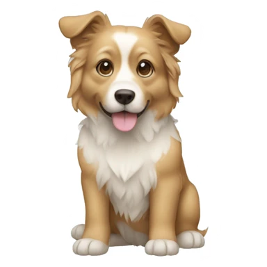 Um cachorro numa árvore  sticker