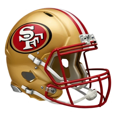 San Francisco 49ers helmet  sticker