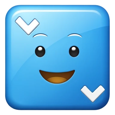 can u make roblox blue square checkmark and square should be tilted sticker