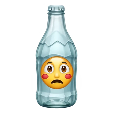 empty SODA bottle  sticker