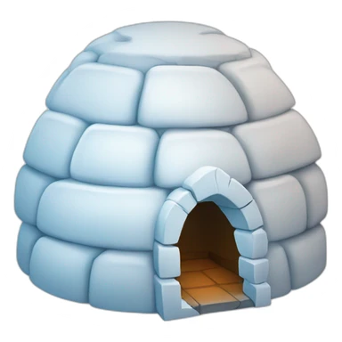 igloo with magic sticker
