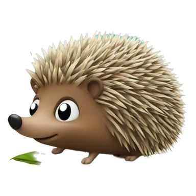Hedgehog on holiday sticker