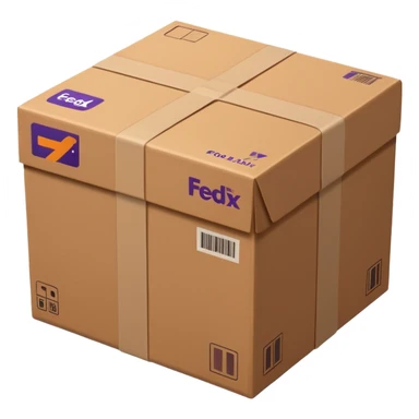 FedEx delivery parcel sticker