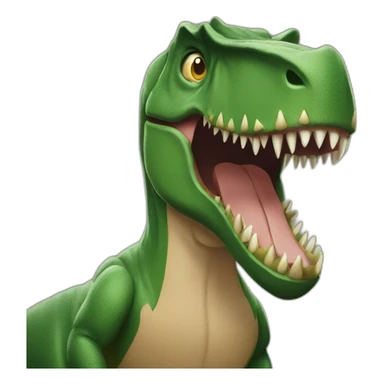 T-Rex wearing a Batman mask thumbs up sticker