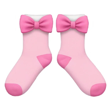 Socks with pink bows  sticker