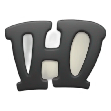 the letter H sticker