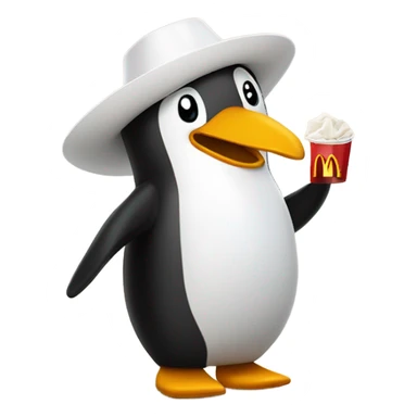 Pinguino slas heard y McDonald  sticker