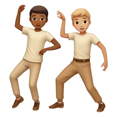 2 boys dancing sticker