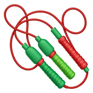 jump rope with christmas color sticker