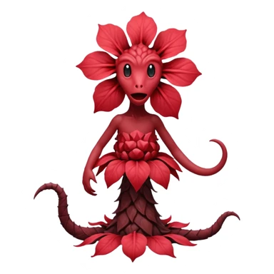 a flower like a monster a demogorgon basically sticker