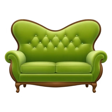 comfy pear couch sticker